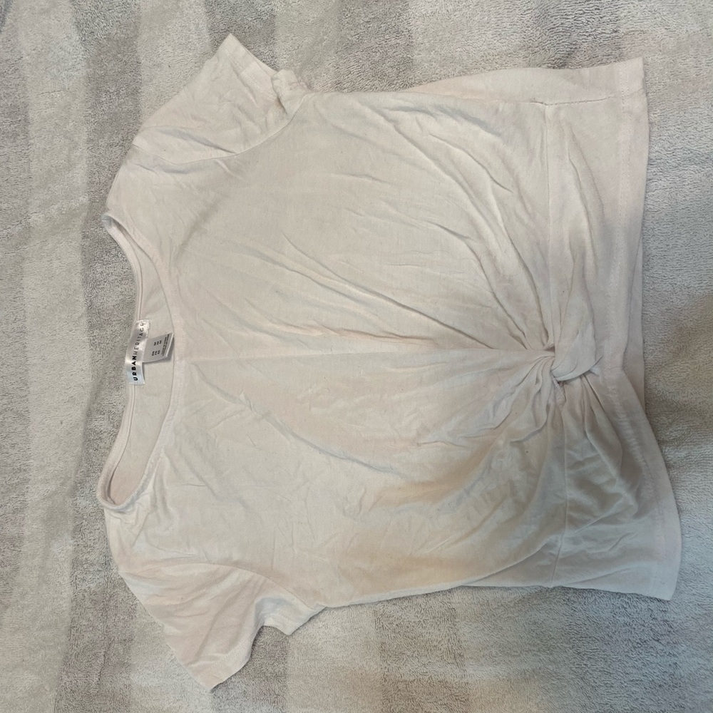 white crop top